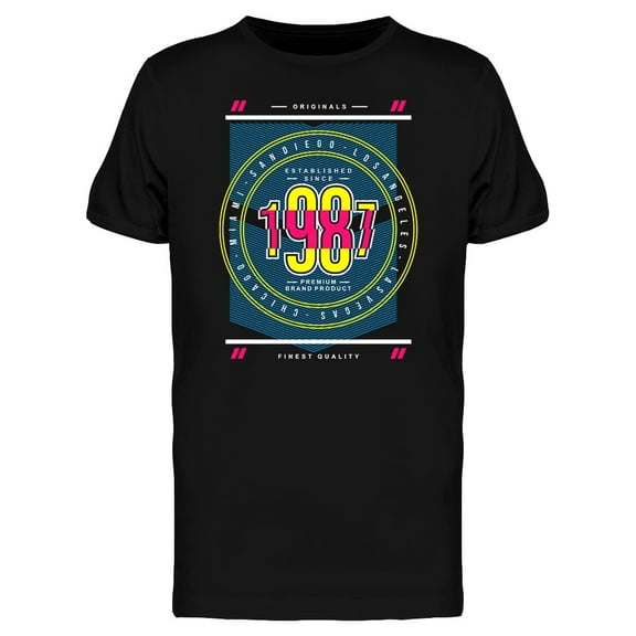 Urban Art Cities Graphic T-Shirt Men -Image by Shutterstock, Male Medium