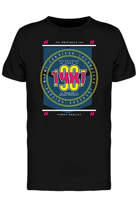 Urban Art Cities Graphic T-Shirt Men -Image by Shutterstock, Male Small