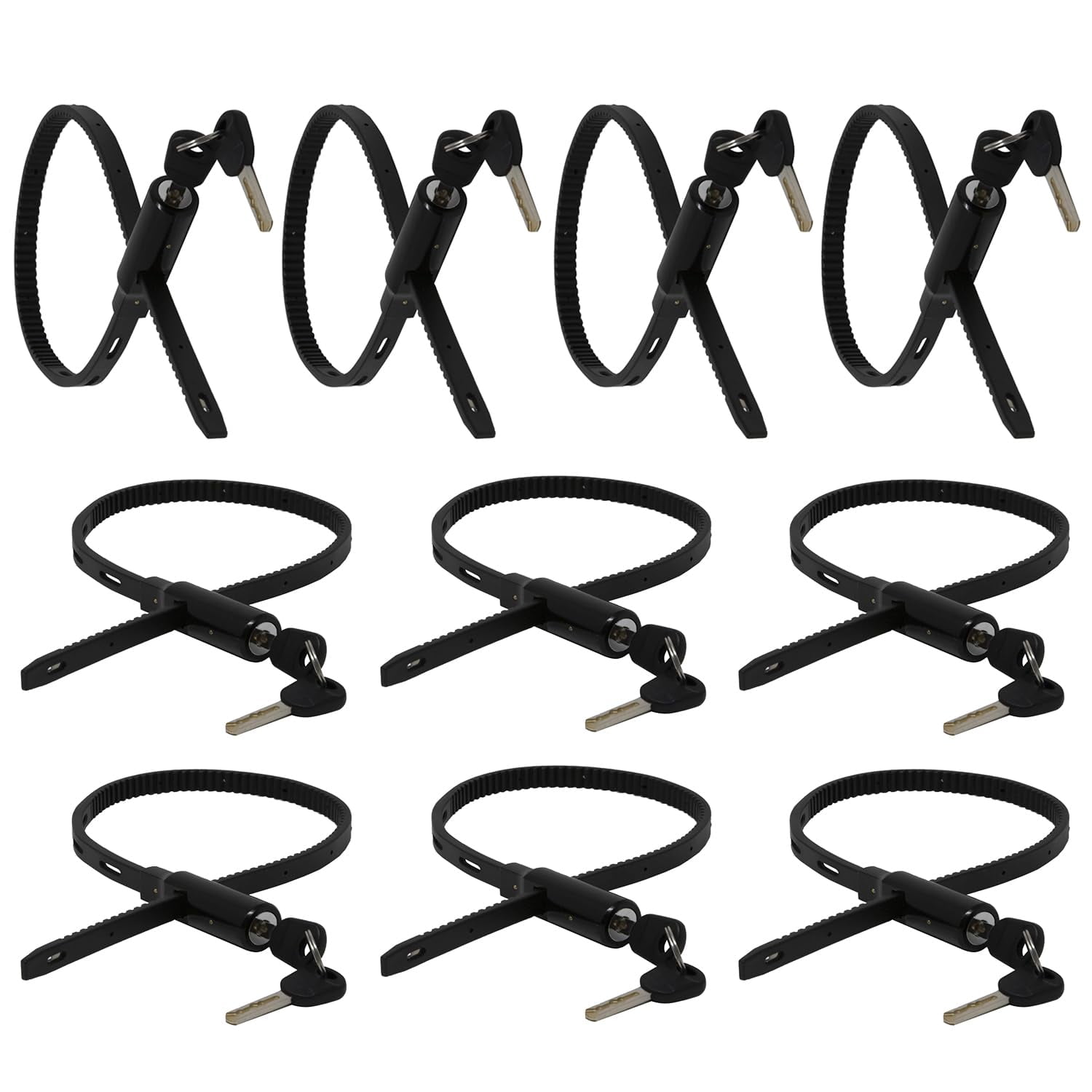 Urban August Adjustable Zip Tie Lock for Refrigerator Door Cabinet Bike ...