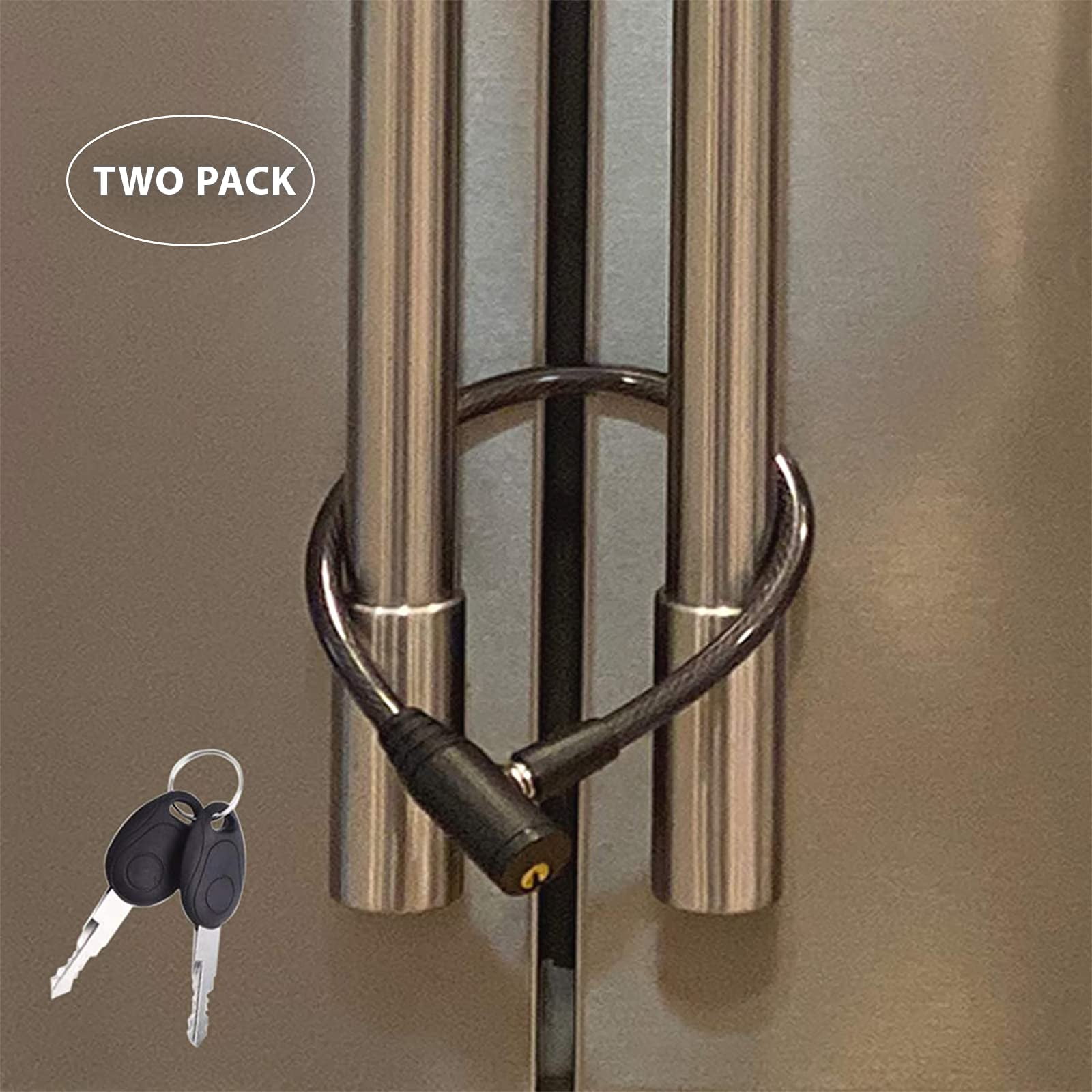 Urban August Lock Cable with Keys, Fridge and Cabinet Security, Black ...