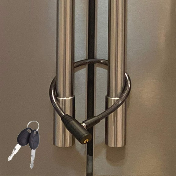 Urban August Fridge & Cabinet Cable Lock with Keys