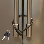 Urban August Fridge Cabinet Locks with Keys - For Kids Adult - for Fridge Cabinet Bike Stroller (Regular, Black - 1 Pack)