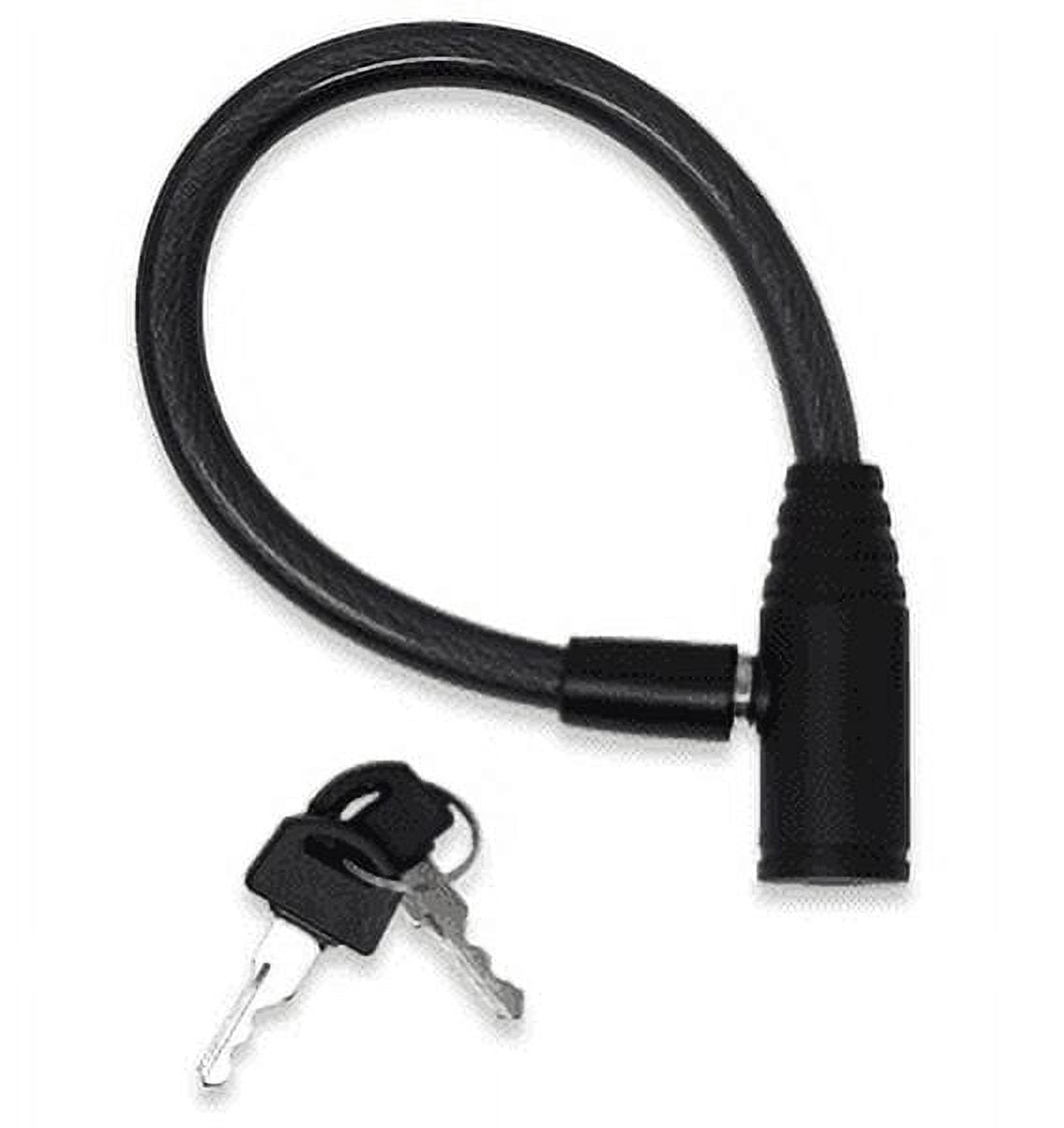 Urban August Fridge Lock: Multi-Functional Cable Keyed Lock, for French-Door Cabinets (Two-Pack Small) (Black)