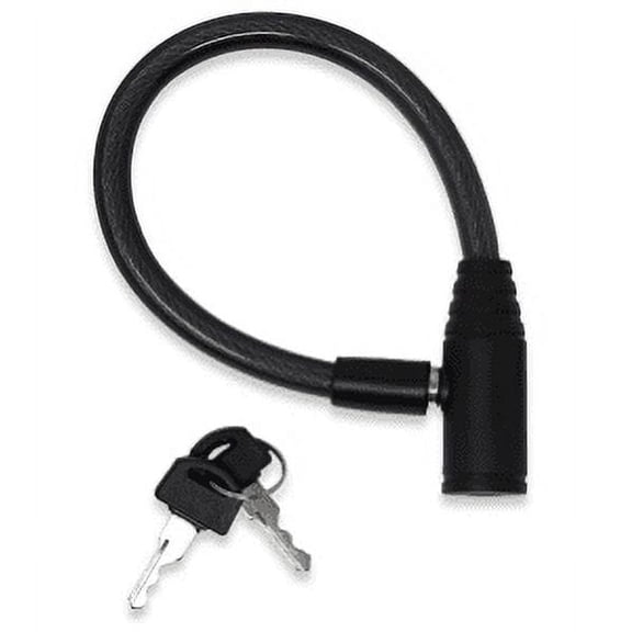 Urban August Fridge Lock: Multi-Functional Cable Keyed Lock, for French-Door Cabinets (Two-Pack Small) (Black)