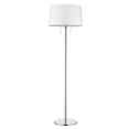 thumbnail image 1 of Urban Basic 2-Light Polished Chrome Adjustable Floor Lamp With Off White Linen Shade, 1 of 5