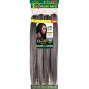 QueenB 4X Value Pack Pre-Stretched Braiding Hair 50    Color M44