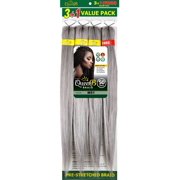QueenB 4X Value Pack Pre-Stretched Braiding Hair 50    Color M51