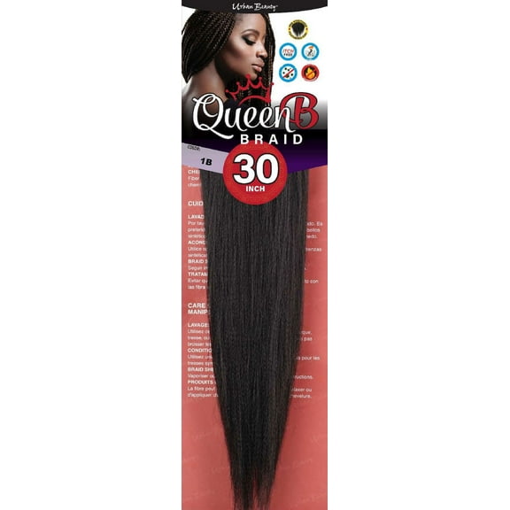 Urban Beauty Queen B Braid Synthetic 30 Inch Color 1B