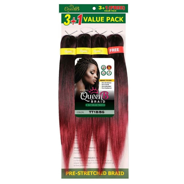 Urban Beauty Queen B Braiding Hair 3+1 Value Pack 40