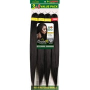 QueenB 4X Value Pack Pre-Stretched Braiding Hair 50    Color #2