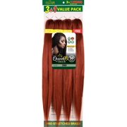 QueenB 4X Value Pack Pre-Stretched Braiding Hair 50    Color #350