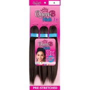 QueenB Kids 3X Value Pack Pre-Stretched Braiding Hair 28    Color #4