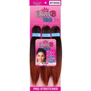 QueenB Kids 3X Value Pack Pre-Stretched Braiding Hair 28    Color MT1B/350