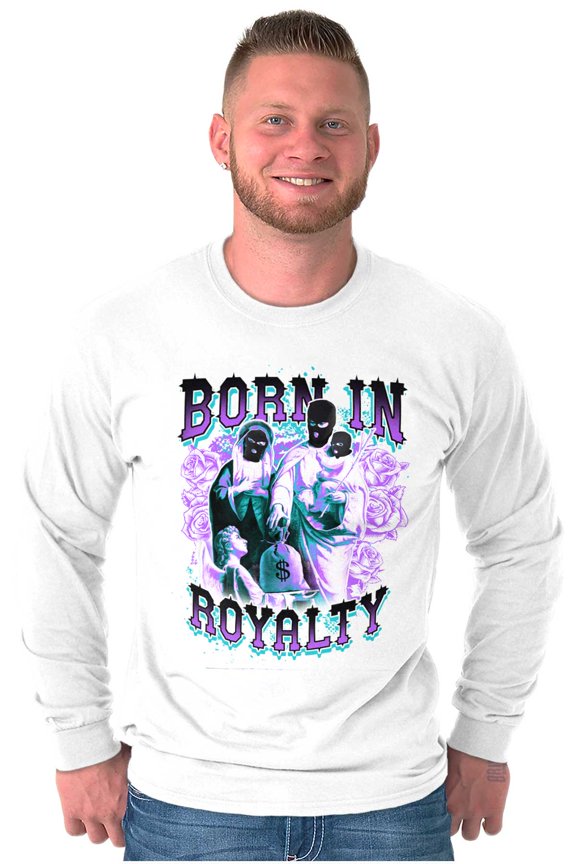 Urban Born In Royalty Masked Family Long Sleeve TShirt Men Women Brisco Brands S