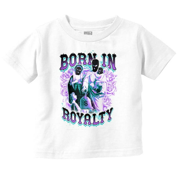 Urban Born In Royalty Masked Family Toddler Boy Girl T Shirt Infant Toddler Brisco Brands 24M