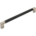 thumbnail image 1 of Stone Harbor Hardware Urban Cabinet Pull, 192 Millimeters, Matte Black with Satin Nickel Ends, 1 of 3