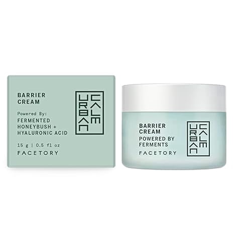 Urban Calm Barrier Cream Hydrating Face Moisturizer with Hyaluronic Acid, Fermented Honeybush Daily Moisturizer Face Cream for Aging, Oily, Dry, Sensitive Skin, Mini Travel Lotion 0.5 Fl Oz