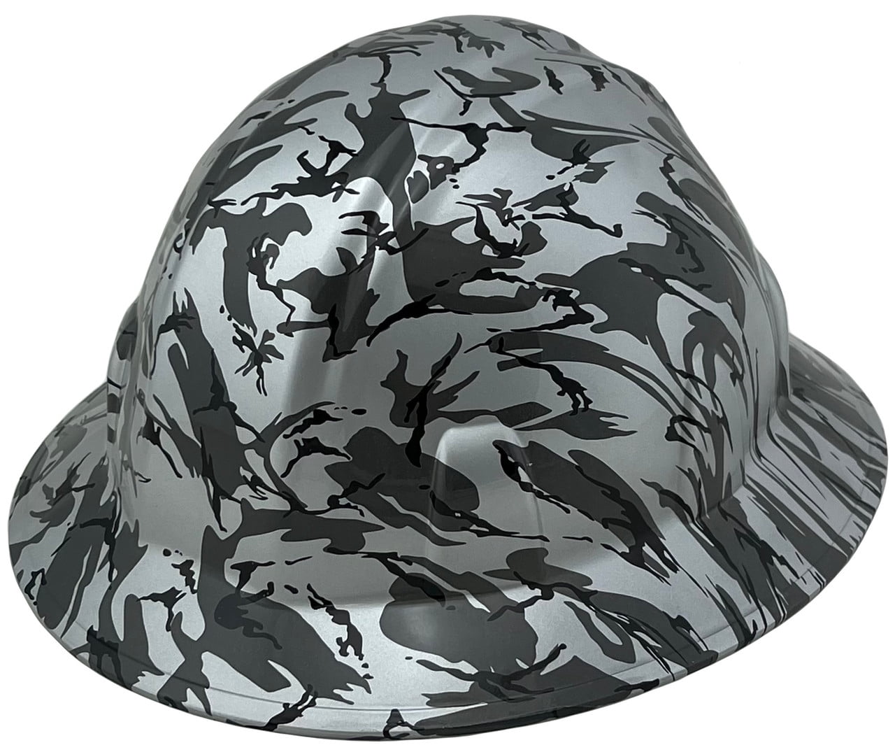 Urban Camo Hydro Dipped Hard Hats Full Brim Style