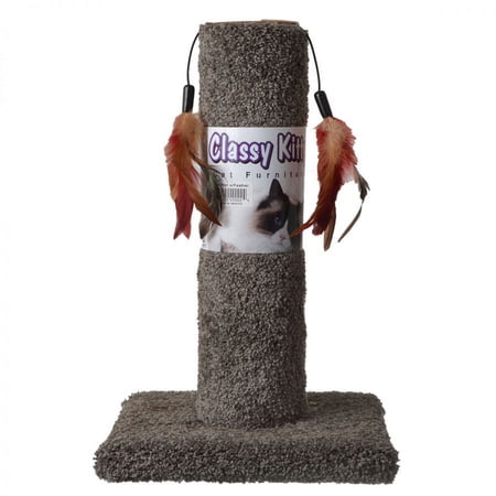 Urban Cat Post With Feather, 1.0 CT
