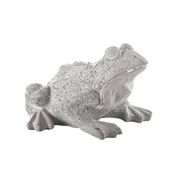 Urban Cement Northern Rainfrog on Base Figurine Washed Concrete Gray