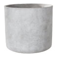 thumbnail image 1 of Urban Cement Round Pot with Bottom Base Smooth Finish Gray, Large, 1 of 5