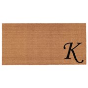Urban Chic Monogram Doormat, 30 x 48 Letter K