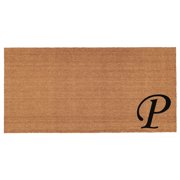 Urban Chic Monogram Doormat, 30" x 48" Letter P