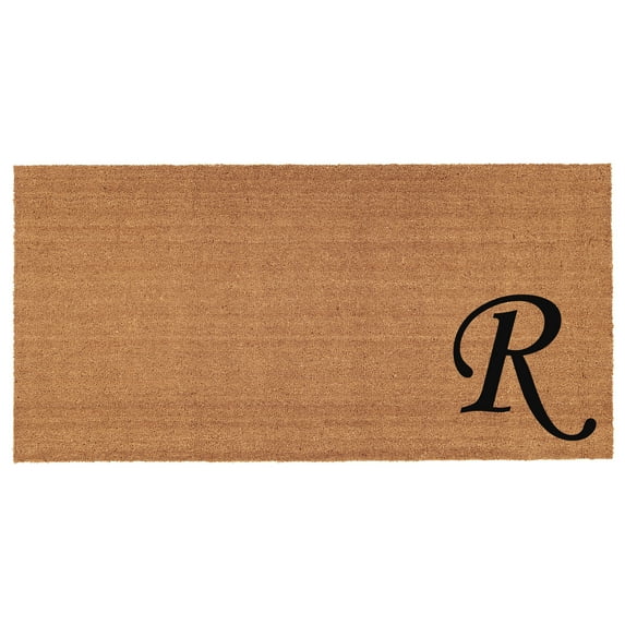 Urban Chic Monogram Doormat, 30" x 48" (Letter R)