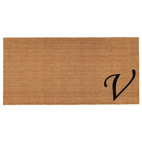 Urban Chic Monogram Doormat, 30" x 48" (Letter V)