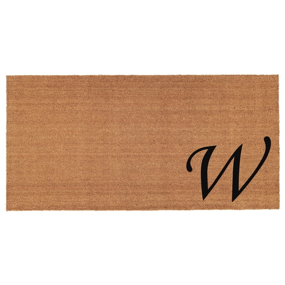 Urban Chic Monogram Doormat, 30" x 48" (Letter W)