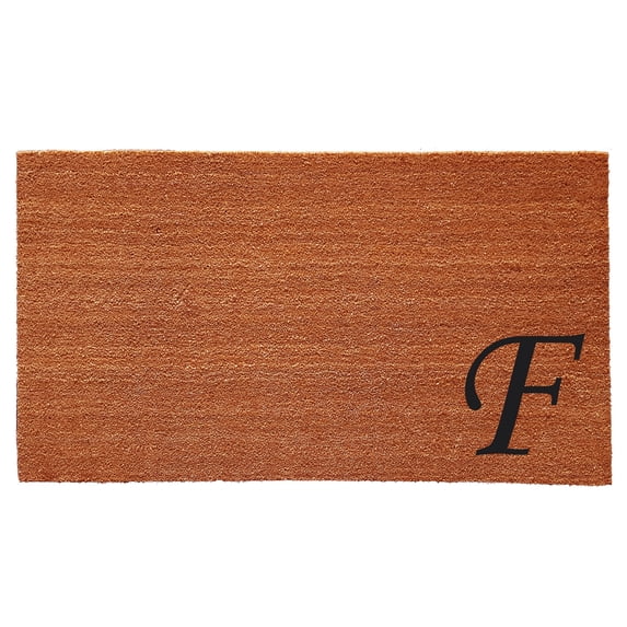 Urban Chic Monogram Doormat (Letter F)