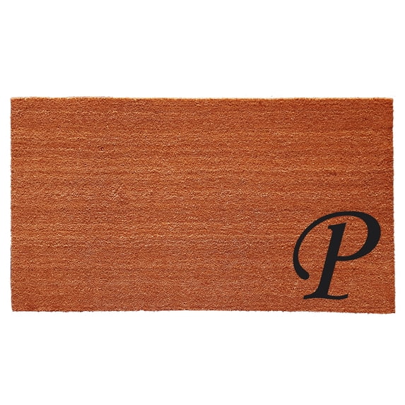 Urban Chic Monogram Doormat (Letter P)