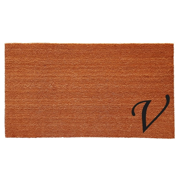 Urban Chic Monogram Doormat (Letter V)