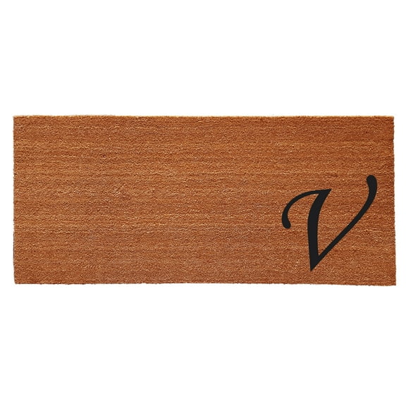 Urban Chic Monogram Doormat (Letter V)