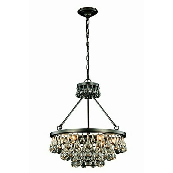 Urban Classic Bettina 6 light Bronze Pendant Clear Royal Cut Crystal - Finish:Bronze-Finish:Bronze
