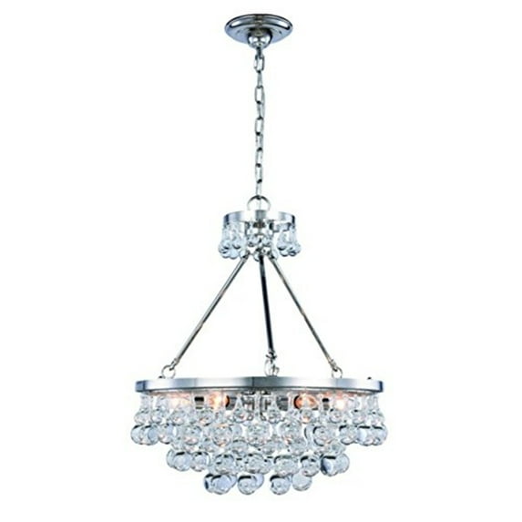 Bettina Collection Pendant Lamp D:22" H:22" Lt:6 Polished Nickel Finish Royal Cut Clear