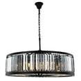 thumbnail image 1 of Urban Classic Chelsea 10-Light Metal Royal Cut Chandelier in Matte Black, 1 of 2