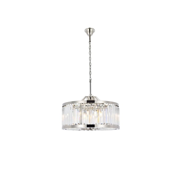 Urban Classic Chelsea 8 light polished nickel Chandelier Clear Royal Cut Crystal