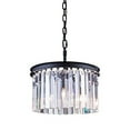 thumbnail image 1 of Elegant Lighting 1208D16MB-RC 16 Dia. x 10.5 H in. Sydney Pendent Lamp - Mocha Brown- Royal Cut Crystals, 1 of 2