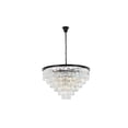 thumbnail image 1 of Urban Classic Sydney 33-Light Metal Royal Cut Chandelier in Matte Black, 1 of 9