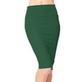 thumbnail image 1 of Urban CoCo High Waist Stretch Bodycon Pencil Skirt (Dark Green, XL), 1 of 4