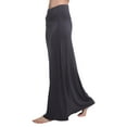 thumbnail image 1 of Urban CoCo Women's Fold-Over Flare Long Maxi Skirt ( Dark Shadow,XL), 1 of 6