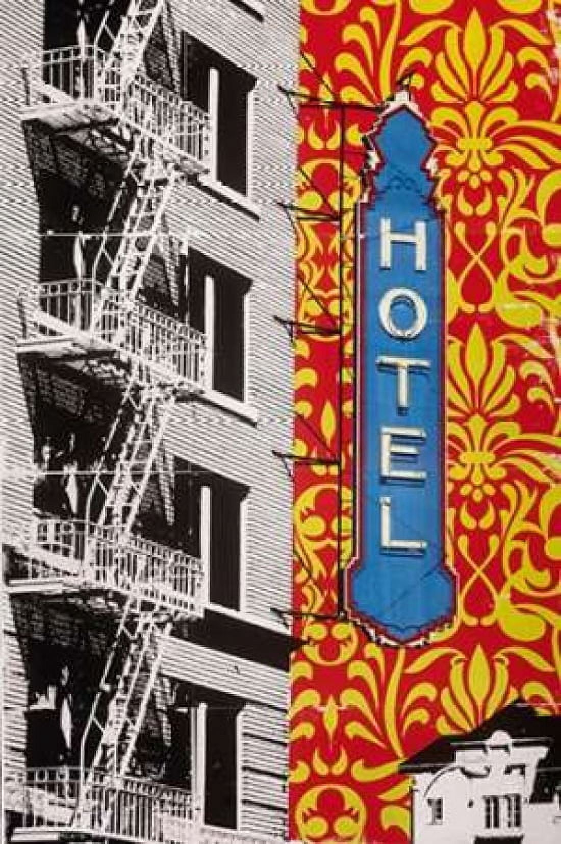 Urban Collage Hotel Canvas Art - Deanna Fainelli (12 x 18)
