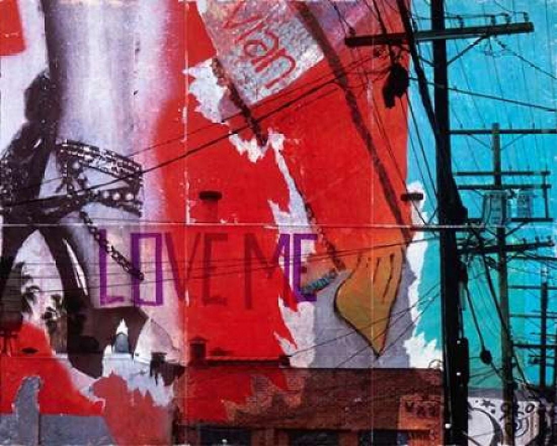 Urban Collage Love Me Canvas Art - Deanna Fainelli (22 x 28)
