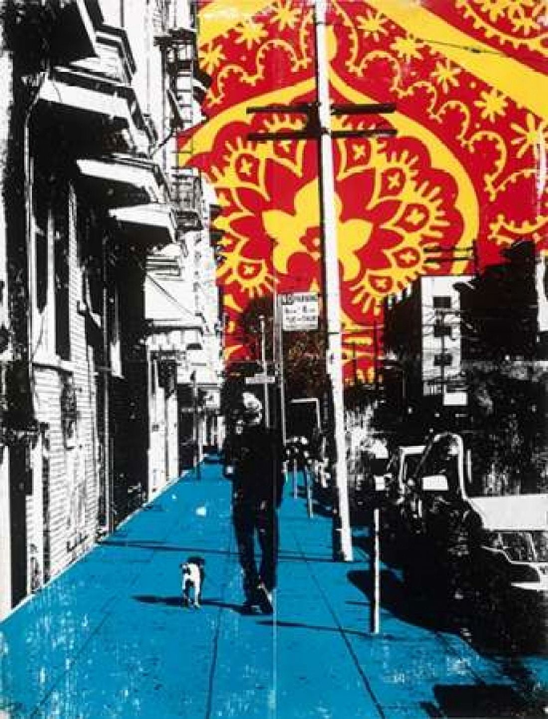 Urban Collage Sidewalk Canvas Art - Deanna Fainelli (22 x 28)
