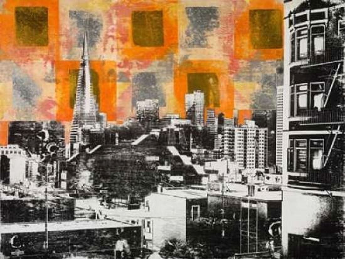 Urban Collage Skyline Canvas Art - Deanna Fainelli (22 x 28)