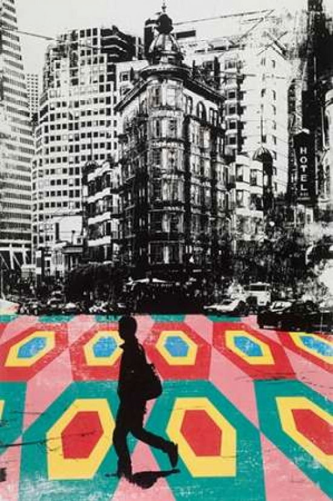 Urban Collage Walk Canvas Art - Deanna Fainelli (12 x 18)