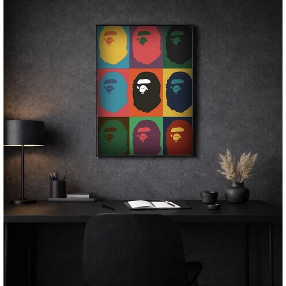 Urban Colourful Hypebeast Wall Art, Poster Room Decor Vintage Style Wall Decor, Poster Only