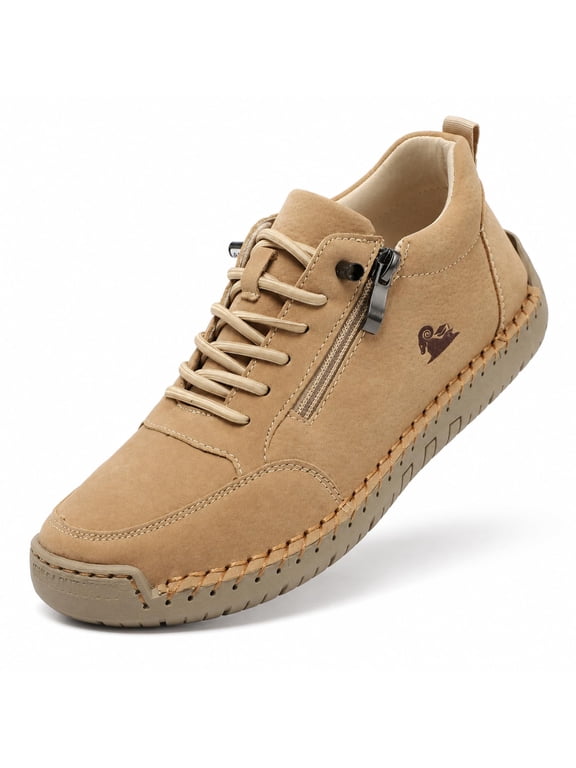 Urban Comfortable Orthopedic Zipper Sneakers, Women Men Walking Shoes with Wide Toe.