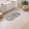 thumbnail image 1 of Evideco French Home Goods Urban Concrete Runner Bath Mat 40x18 – Ultra Absorbent Quick Dry Rug with Anti-Slip Rubber Backing, 1 of 8